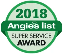 Angie's List 2018 Super Service Award badge