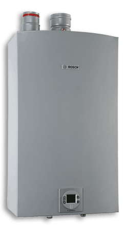 Bosch on demand tankless hot water heater.