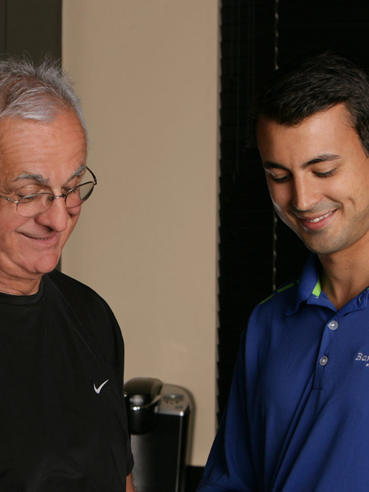 Plumber with satisfied customer